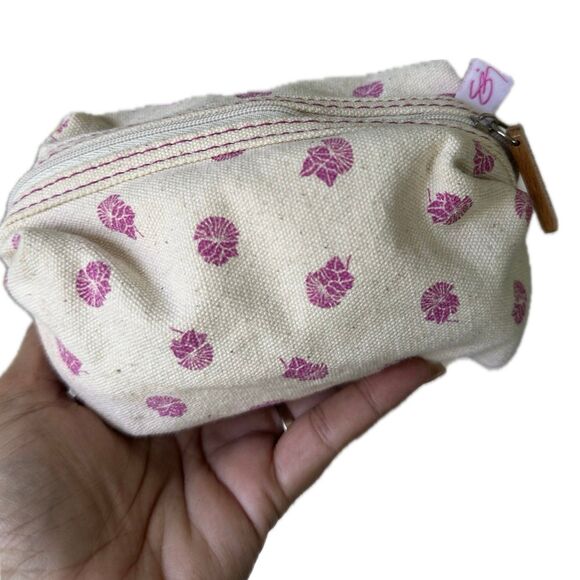 Sig Zane + Hawaiian Airlines Collab Floral Canvas Cosmetic Makeup Bag Pouch - Picture 1 of 6